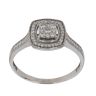 9ct White Gold 0.25ct Brilliant Cut Diamond Cluster Ring