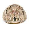 9ct Yellow Gold British Bulldog Ring