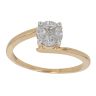 18ct Yellow Gold 0.40ct Princess And Marquise Cut Diamond Cluster Ring