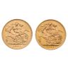 1925 George V Large Head South Africa & 1931 George V Small Head South Africa South Africa Full Sovereign Coins Set Proof Boxed
