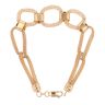 18ct Yellow Gold Cubic Zirconia Patterned Bracelet 7.5"