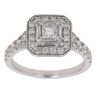 18ct White Gold 1.00ct Brilliant, Baguette and Princess Cut Diamond Cluster Ring