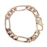 9ct Yellow Gold Figaro Bracelet 8.5"
