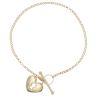 9ct Yellow Gold Padlock T-Bar Belcher Bracelet 7.5"