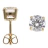 18ct Yellow Gold 2.22ct Brilliant Cut Lab Grown Diamond Stud Earrings