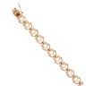 14ct Yellow Gold Hearts Patterned Bracelet 7"