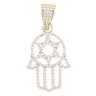 9ct Yellow Gold Hamza Hand Pendant