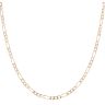 9ct Yellow Gold Figaro Chain 18"
