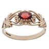 9ct Yellow Gold Garnet Solitaire Ring