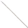 14ct White Gold 4.50ct Diamond Tennis Bracelet 7"