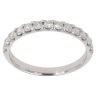 9ct White Gold 0.60ct Brilliant Cut Diamond Half Eternity Ring