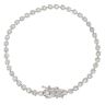 14ct White Gold 0.75ct Brilliant Cut Diamond Tennis Bracelet 6.5"