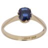 18ct Yellow Gold Created Sapphire Fancy Ring