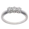 18ct White Gold 0.40ct Brilliant Cut Diamond Trilogy Ring