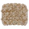 9ct Yellow Gold Five Row Keeper Ring