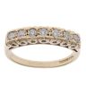 9ct Yellow Gold 0.25ct Brilliant Cut Diamond Half Eternity Ring