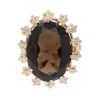 9ct Yellow Gold Smoky Quartz Ring