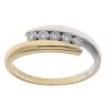 18ct Yellow And White Gold 0.27ct Brilliant Cut Diamond Five Stone Ring