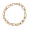 9ct Yellow Gold Cubic Zirconia Belcher And Bar Bracelet 7"