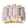 9ct Yellow Gold Cubic Zirconia Watch Strap Fancy Ring