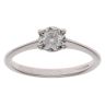 9ct White Gold 0.20ct Diamond Solitaire Ring