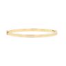 9ct Yellow Gold Polished And Frosted Hinged Bangle