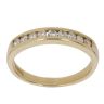 18ct Yellow Gold 0.25ct Brilliant Cut Diamond Half Eternity Ring