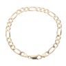 9ct Yellow Gold Figaro Bracelet 7.5"