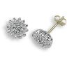 9ct White Gold 0.25ct Diamond Earrings