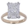 9ct Yellow Gold 5.00ct Radiant Cut Lab Grown Diamond Solitaire Ring