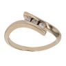 9ct Yellow Gold 0.10ct Diamond Trilogy Crossover Ring
