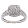 18ct White Gold 0.82ct Brilliant Cut Diamond Cluster Ring
