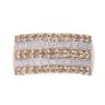 9ct Yellow Gold 1.00ct Champagne and White Diamond Ring