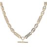 9ct Yellow Gold Stars and Bars T-Bar Chain 24"