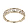 14ct Yellow Gold Cubic Zirconia Eternity Ring