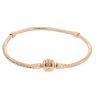 14ct Yellow Gold Pandora Snake Charm Bracelet 7"