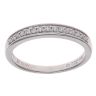 18ct White Gold 0.10ct Diamond Half Eternity Ring