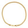22ct Yellow Gold Diamond Cut Curb Bracelet 8.5"