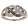 9ct Yellow Gold 0.10ct Diamond Fancy Ring
