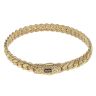 14ct Yellow Gold Monaco Classic Alternate Flex Lock Bangle