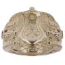 9ct Yellow Gold Patterned Saddle Ring