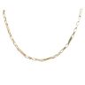 14ct Yellow Gold Greek Key Bar Chain  24"