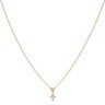 9ct Yellow Gold 0.15ct Diamond Solitaire Pendant and Chain 18"