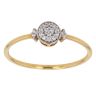 22ct Yellow and White Gold Cubic Zirconia Cluster Ring