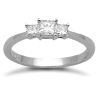 18ct White Gold 0.52ct Diamond Trilogy Ring