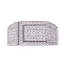 Silver Cubic Zirconia Signet Ring by Icesia