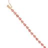 18ct Yellow Gold Pink Sapphire Bracelet 6.5"