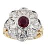 18ct Yellow Gold Ruby And Diamond Ring