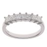 18ct White Gold 0.75ct Princess Cut Diamond Seven Stone Eternity Ring