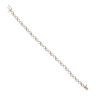 9ct Yellow Gold 0.50ct Single Cut Diamond Infinity Heart Bracelet 7"